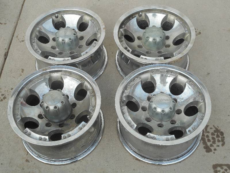 (4) GM 16 8-Lug Truck Wheels, Used...
