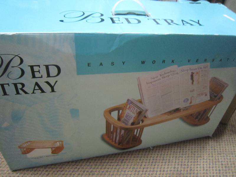 WOOD BED TRAY IN BOX