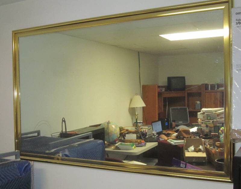 LARGE GOLD MIRROR