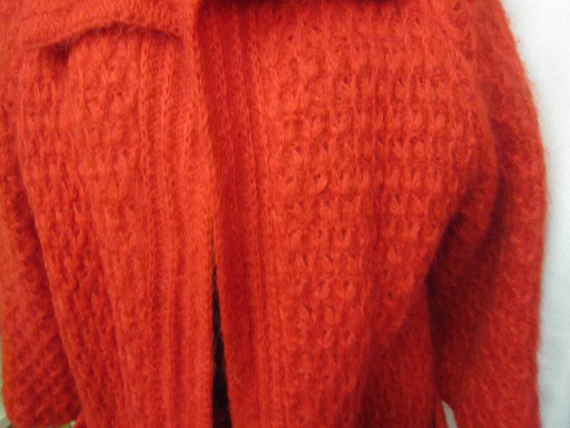 RED MOHAIR COAT