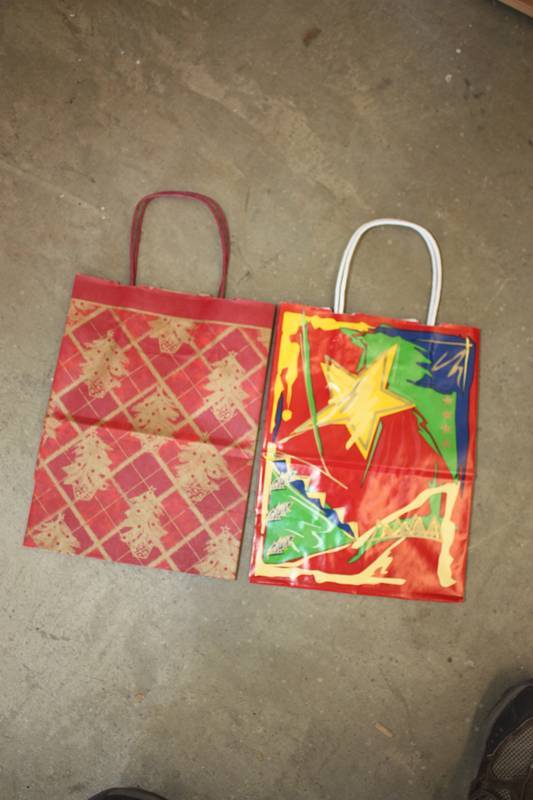 Christmas tree gift bags