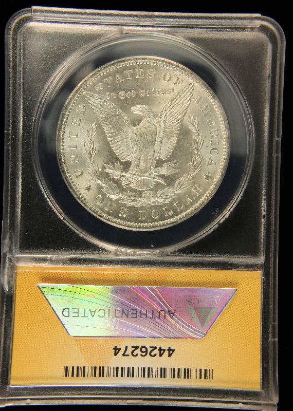 1885-O MORGAN SILVER DOLLAR MS64 ANACS