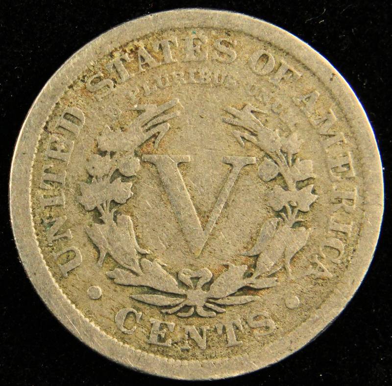 1910 LIBERTY OR V NICKEL VG
