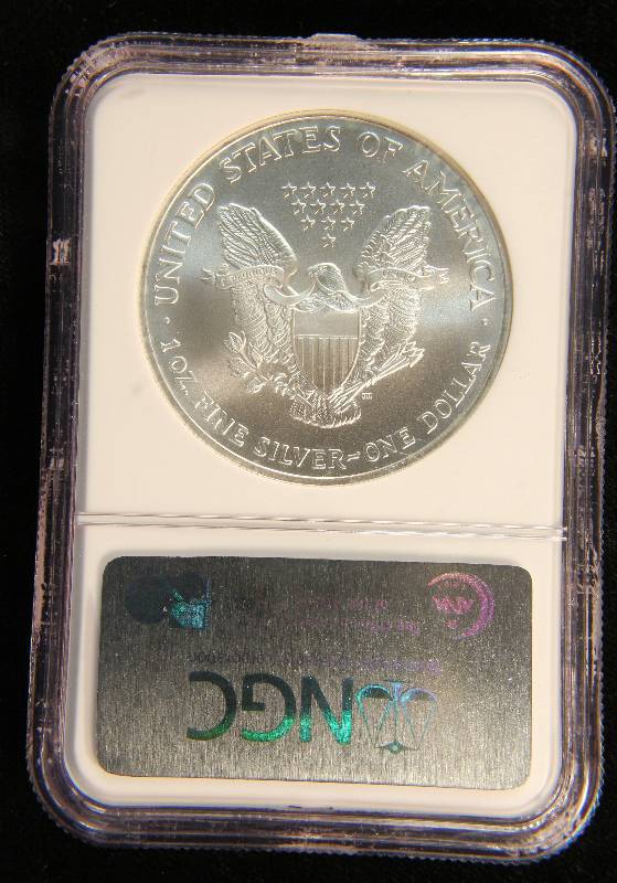2003 AMERICAN SILVER EAGLE 1 TROY OZ. .999 FINE SILVER DOLLAR MS69 NGC