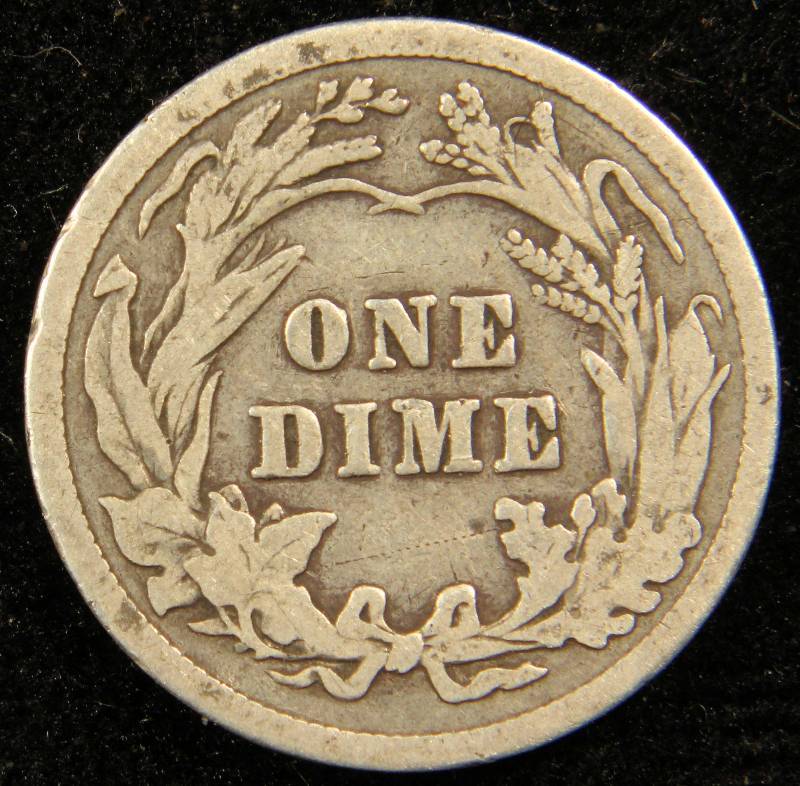 1914 BARBER SILVER DIME