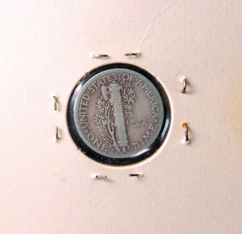 1938-S MERCURY SILVER DIME FINE