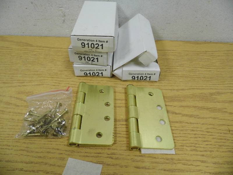 Lot of 4 Packs Brass Hinges