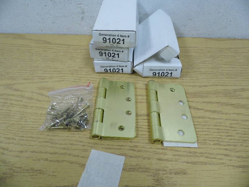 Lot of 4 Packs Brass Hinges