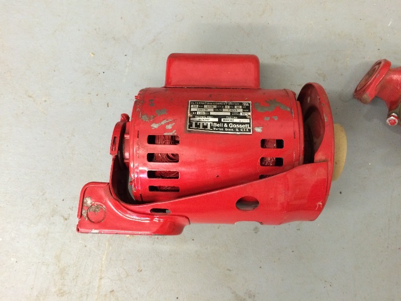 B & G circulating motor & pump assembly