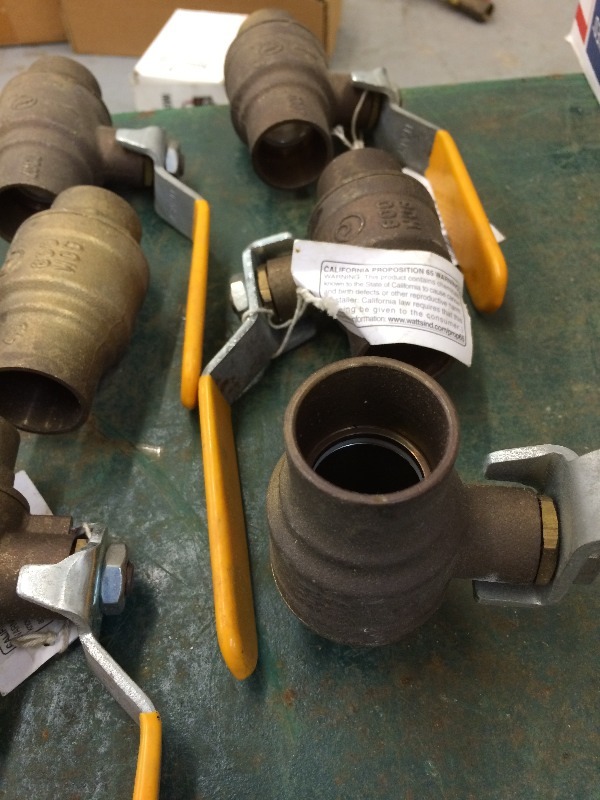 Assorted Ball Valve - sweat and thread  38 to 1 14