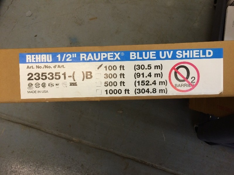 Rehau water tubing  12 x approx. 75