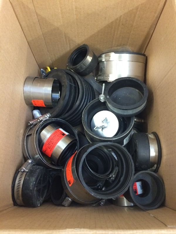 Assorted Plumbing - couplers, caps, plugs  (all new)
