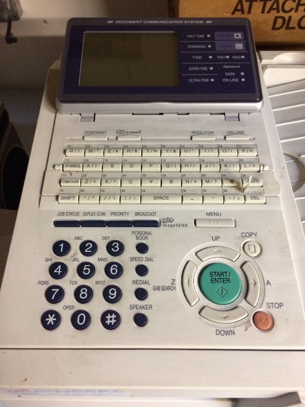 Fax machine - works