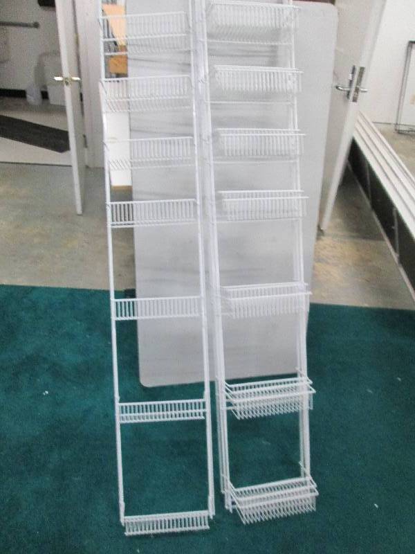 4 metal display baskets to mount or...