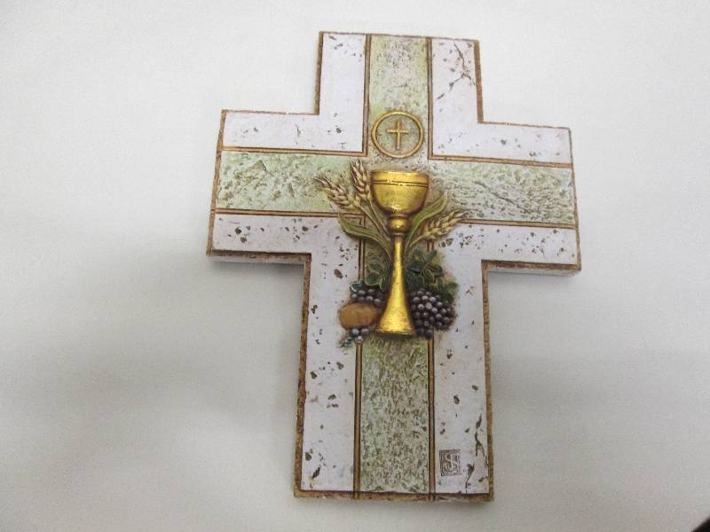 1st Communion Cross 7 inch NIB...