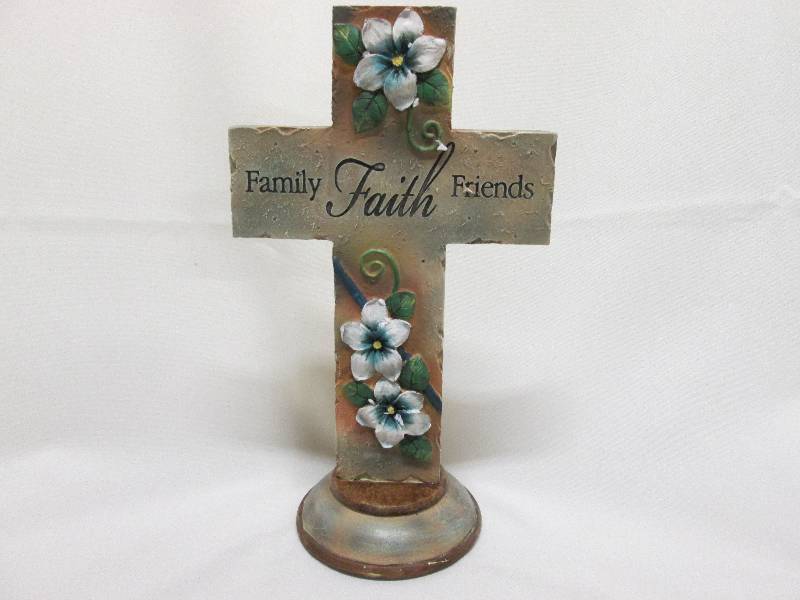 10 tabletop ceramic cross NIB...