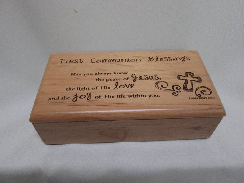 7x3 12 inch wooden 1st Communion  ...