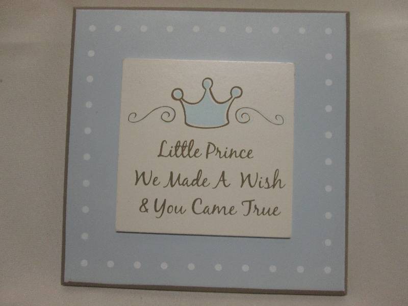 Baby Boy 8 inch plaque...