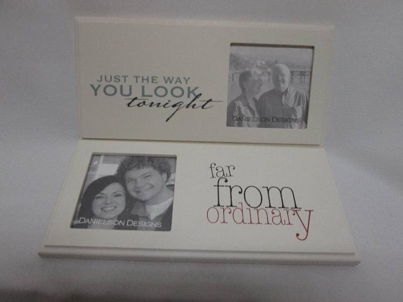 Lot of 2 off -white themed frames 3...