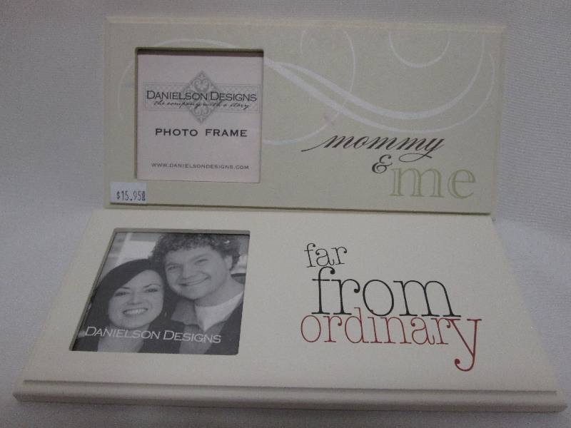 Lot of 2 off -white themed frames 3...
