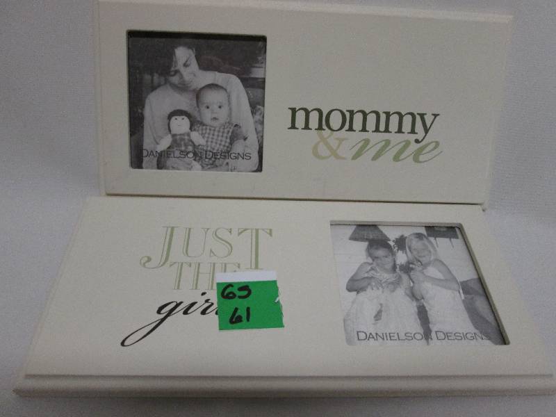 Lot of 2 off -white themed frames 3...