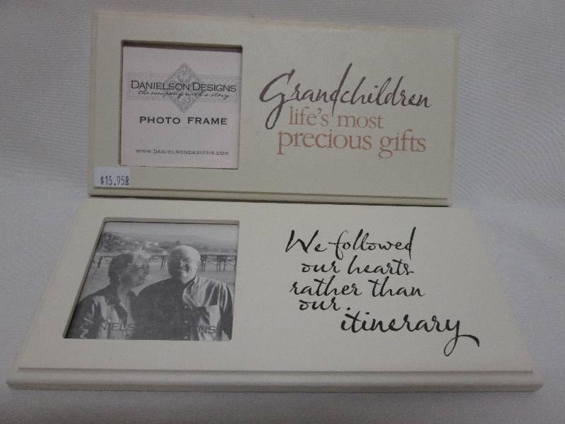 Lot of 2 off -white themed frames 3...