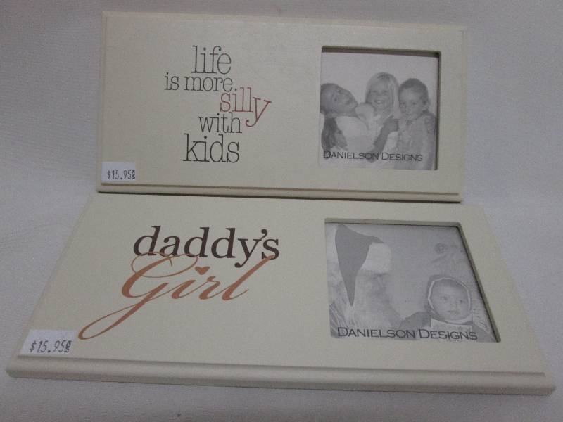 Lot of 2 off -white themed frames 3...