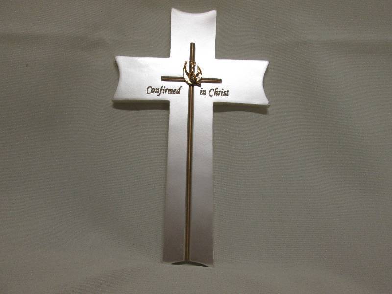 Silver Confirmation Cross 9 inch...