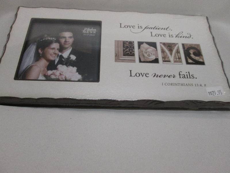 Wedding themed frame with 4x4 openi...