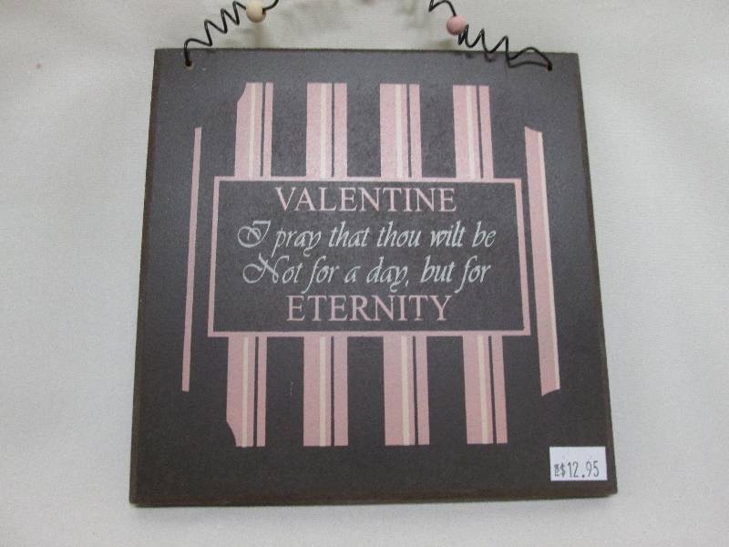 Valentine plaque 7 inch...