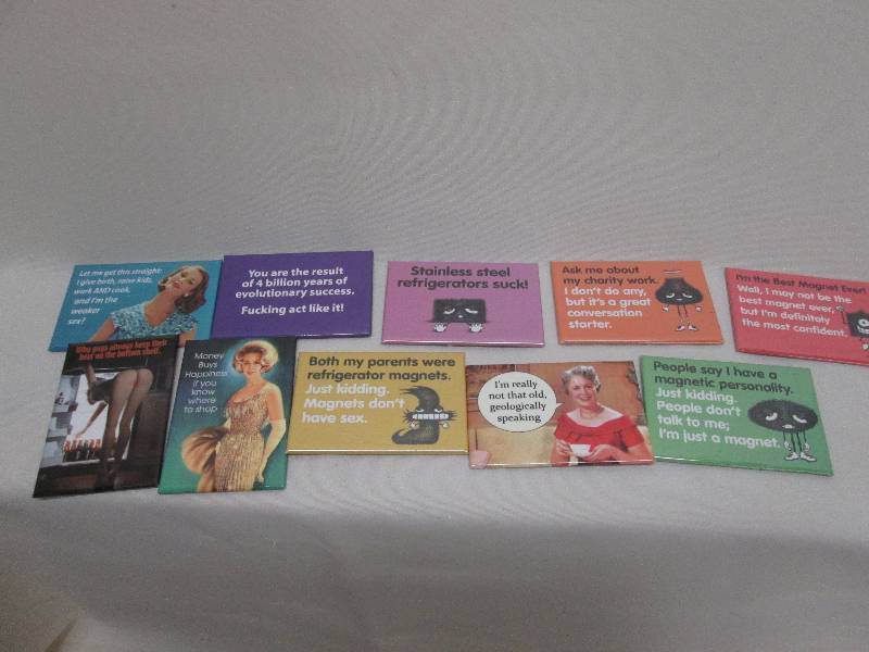 Lot of 10 assorted magnets...