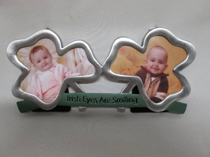 Shamrock picture frame 2 openings...