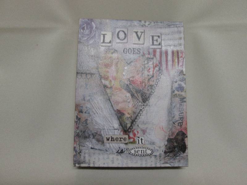 Thick 8x6 inch love themed plaque...