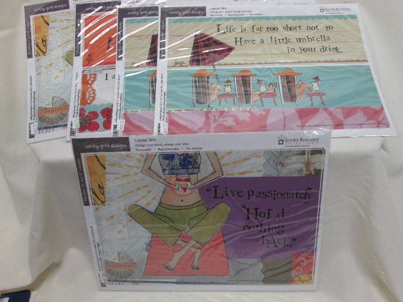 Lot of 5 assorted laptop skins fits...