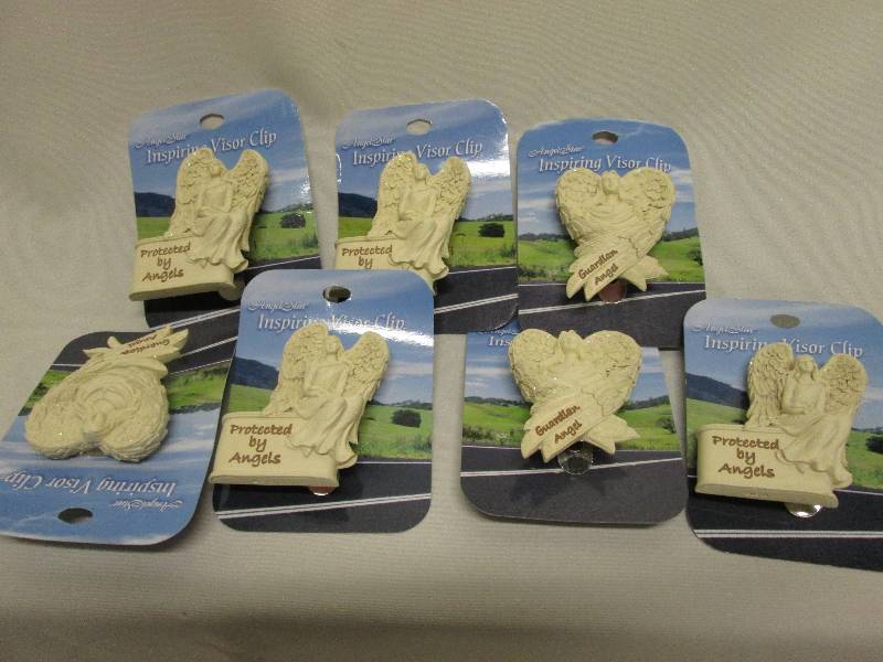Lot of 7 inspiring angel visor clip...