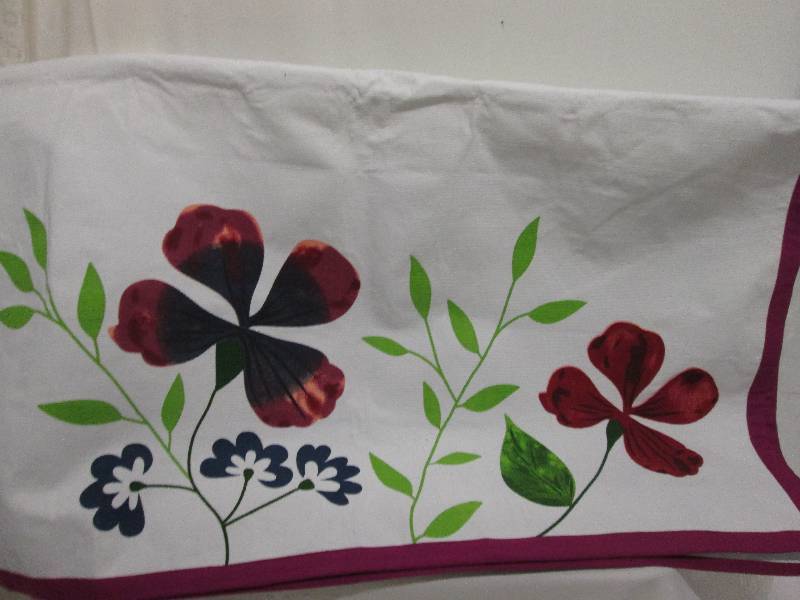 37x88 inch table cloth large flower...