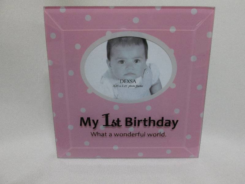 Photo frame 1st Birthday themed 5 i...