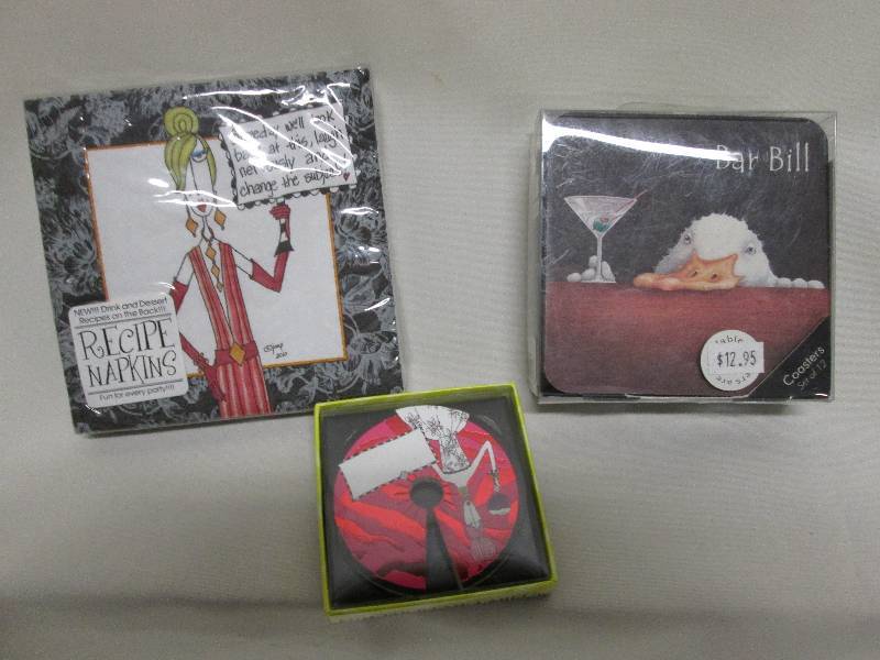 Cocktail set napkins, cocktail lab...