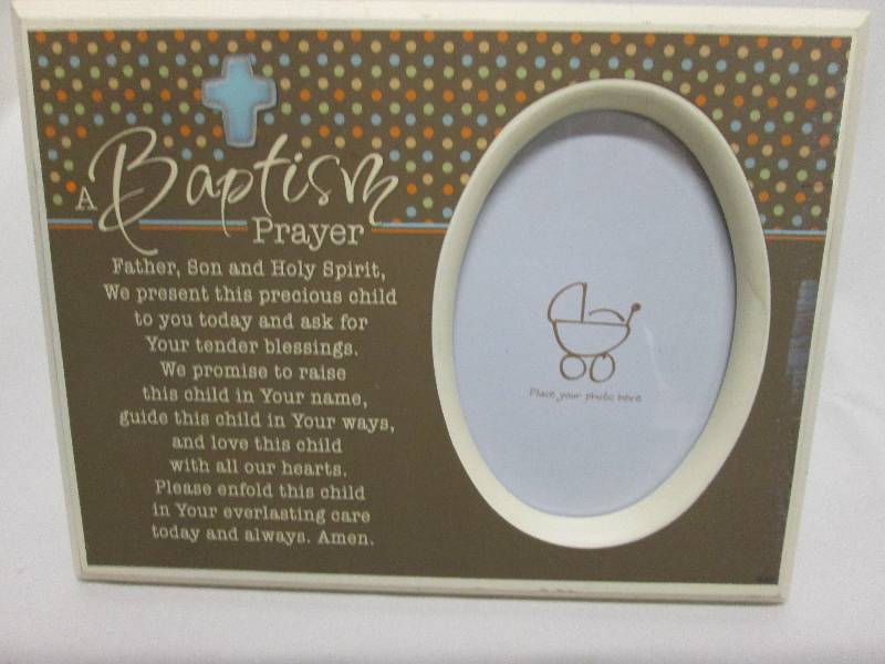 Baptism Prayer plaque with photo ho...