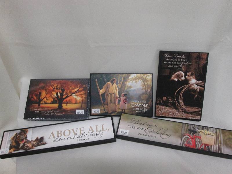 Lot of 5 small assorted spiritual p...