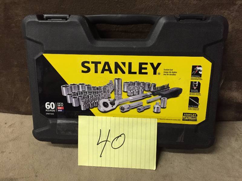 Stanley 60 PC Socket Set NEW