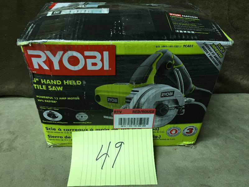 Ryobi 4 Hand Held Tile Saw
