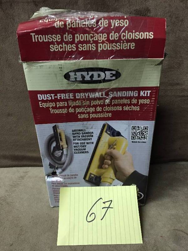 Hyde Dust-Free Drywall Hand Sander Kit with 6-foot Hose