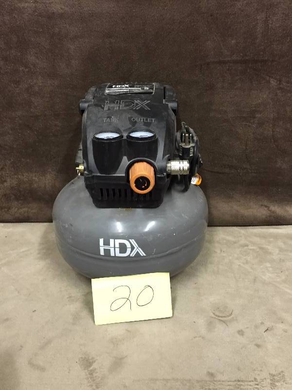 HDX Air Inflator compressor 2 gal tested works