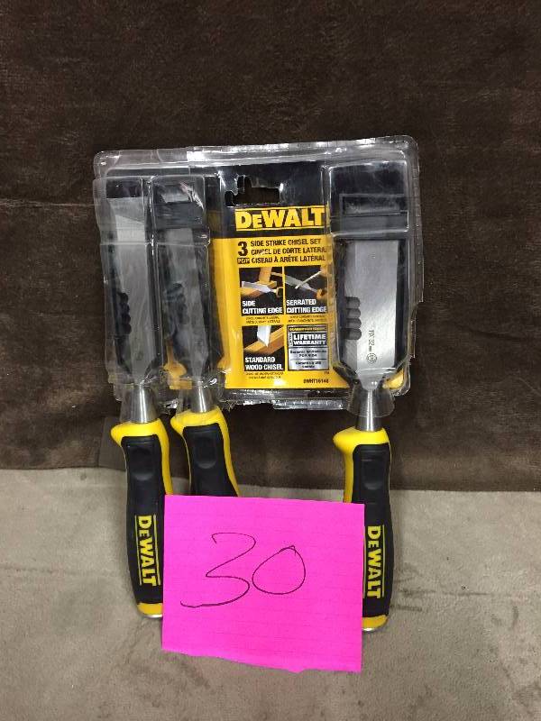 Dewalt 3 side Strike Chisel Set