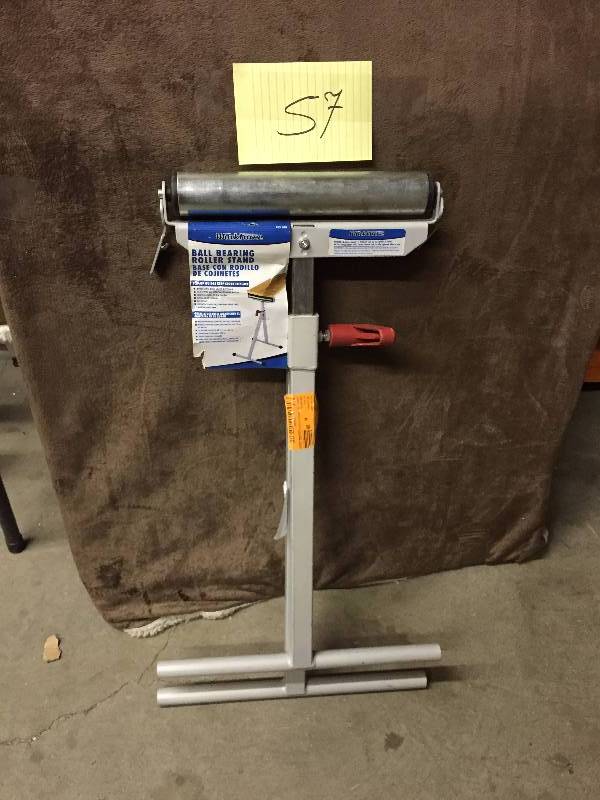 43 in. Steel Roller Stand with Edge Guide