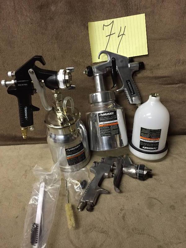 Husky Siphon Feed Spray gun lots