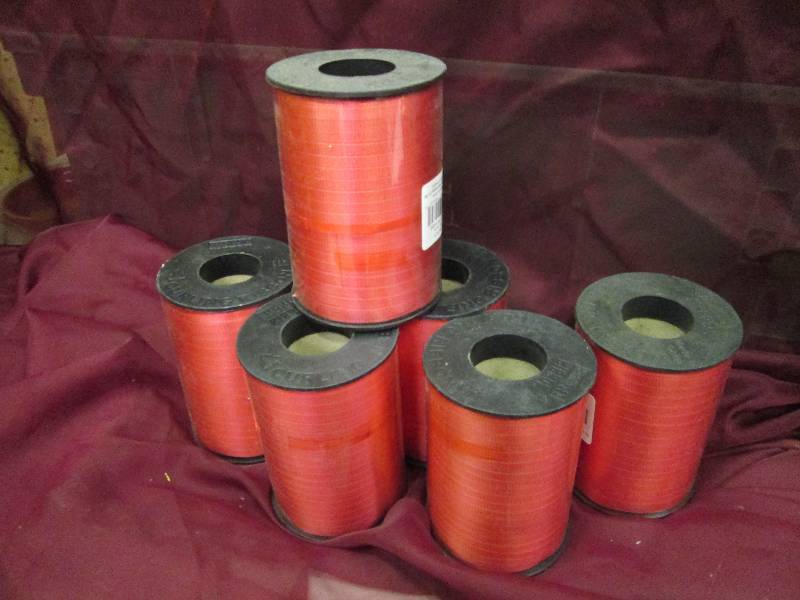 6 large full rolls curling ribbon  ...