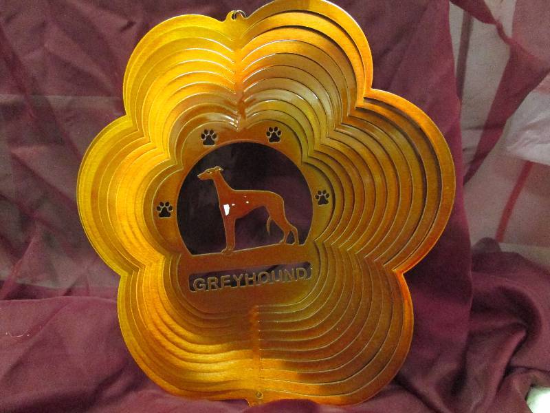 GreyHound Wind Spinner Copper Color...