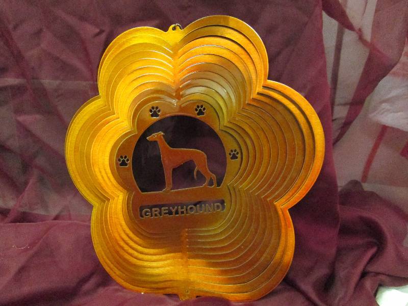 GreyHound Wind Spinner Copper Color...